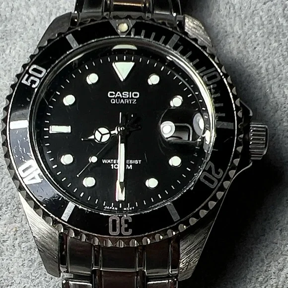 Casio MTD-1010 Black Dial Watch