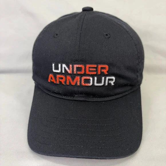 Under Armour Baseball Cap Athletic Youth OSFM Black Embroidered Logo Hat