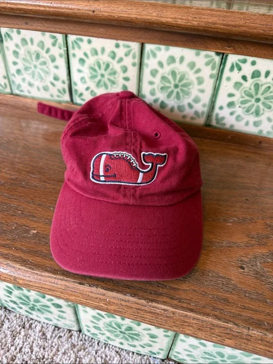 Vineyard Vines Football whale baseball hat