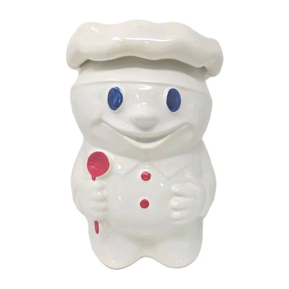 Vintage McCoy Bobby the Baker Cookie Jar 1970s‎ Ceramic Pottery Doughboy 183 U14
