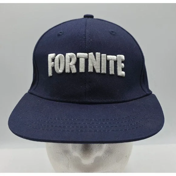 Fortnite Snapback‎ Hat Youth OSFM Navy Blue Llama Logo Cap