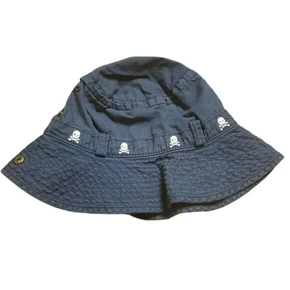 Baby Gap navy hat, chin strap