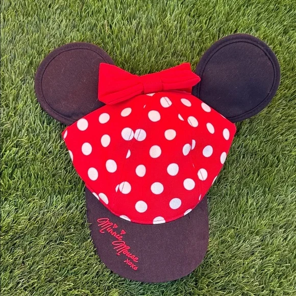 Disney Red and Black Polka Dot Hat with Ears