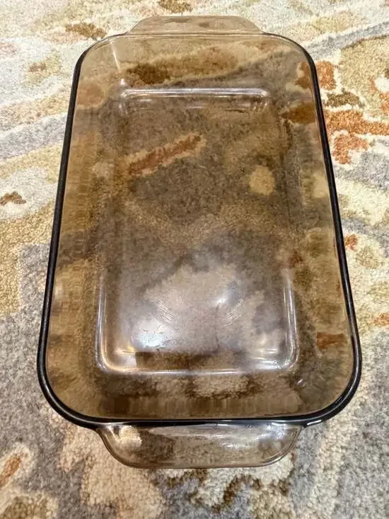 Vintage Pyrex 232-R Amber Glass Baking Dish 11x7x1.5 2 Qt