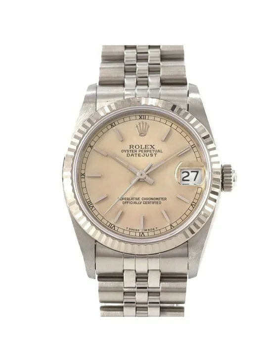 Rolex Datejust Stainless Steel White Gold Automatic