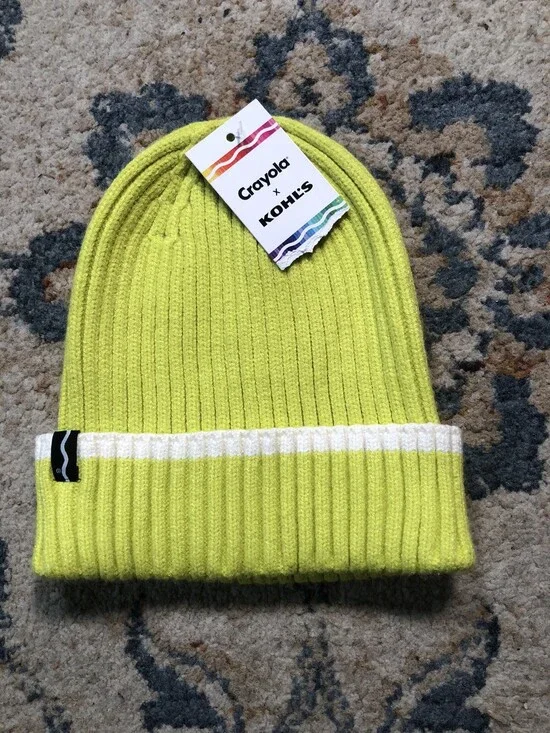 Kohl's x Crayola Yellow Beanie NWT One Size