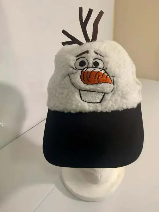 Disney Frozen II Olaf Character Fuzzy Baseball Cap Hat