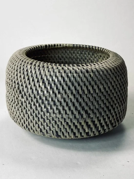 Alaskan Baleen Basket Iñupiaq Artist Marilyn Hank Otton Point Hope AK (no lid)
