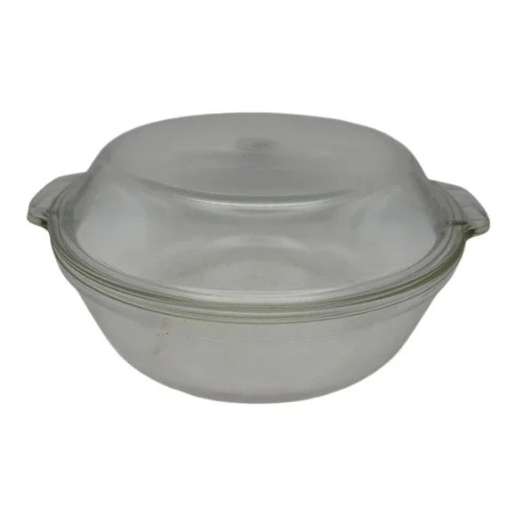 Pyrex Clear Glass Casserole Dish 024-624-B &‎ 684-C EUC
