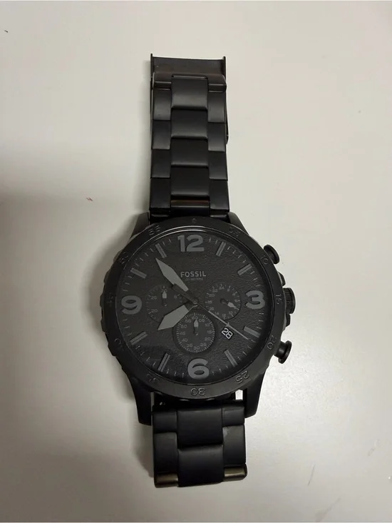 Fossil All-Black Stainless Steel Chronograph Watch