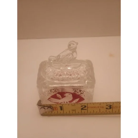 Hofbauer Red Byrdes Birds ~ German Crystal ~ 2 1/4