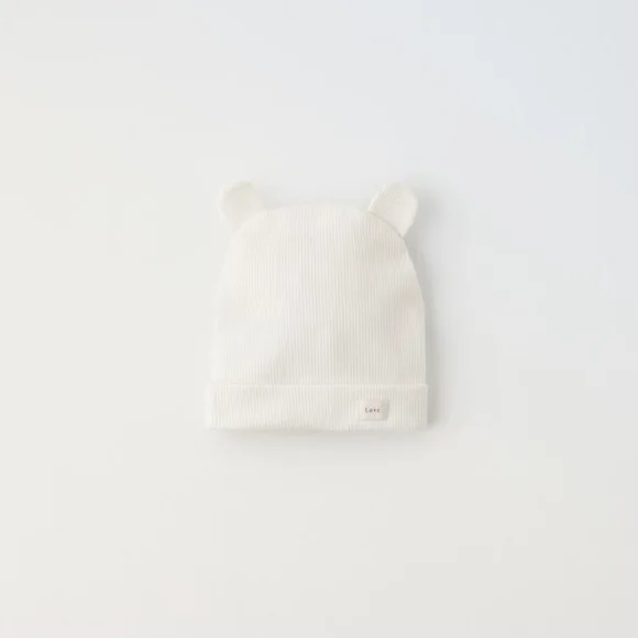 Zara Ribbed Ear Appliqués Hat