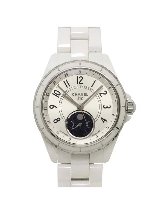 Chanel Fars de Lune Moon Phase Watch White Automatic