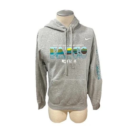 Nike Hoodie Fargo Wrestling Championship Mens Large Grey 2024‎
