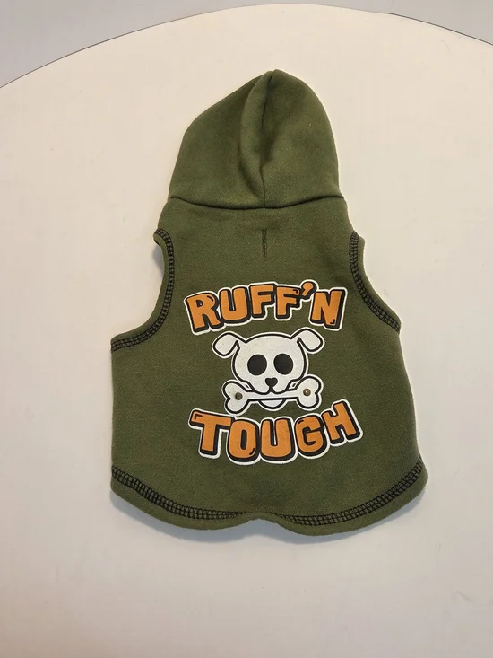 Dog Clothing Bundle SimplyDog Ruff’n Tough Hoodie & iDog Plaid Harness Vest 0366