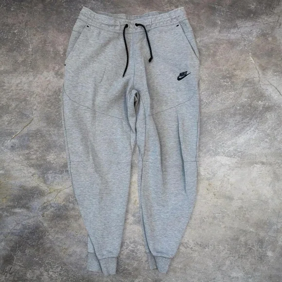 Nike Tech Grey Jogger Sweatpants Adult Size Medium Streetwear Sportswear Elastic