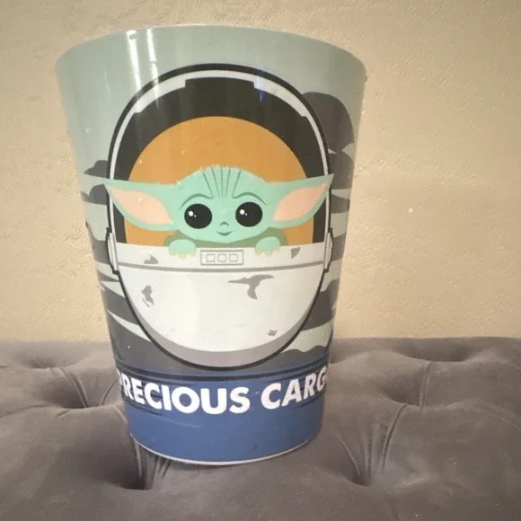 Star Wars Mandalorian Grogu Plastic Trash Can Waste Bin Precious Cargo Lucasfilm
