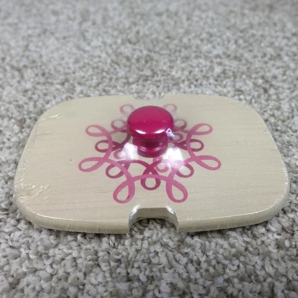 Longaberger 2014 Horizon of Hope Wood Lid Pink Knob 5195964 New in Wrap