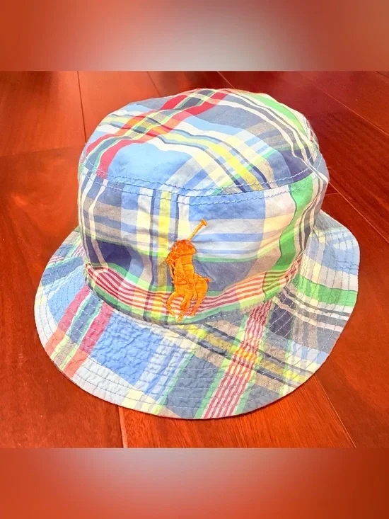 Polo by Ralph Lauren Kids Plaid Bucket Hat, double sided