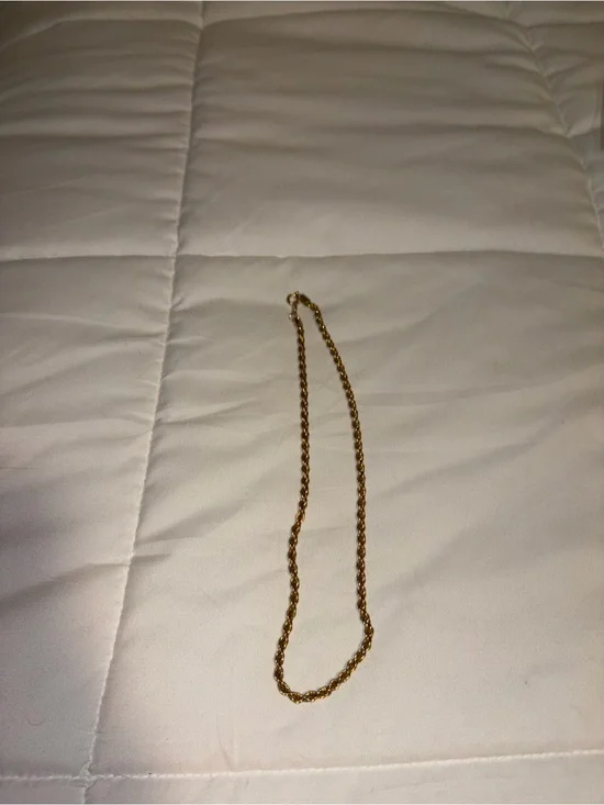 Gold Rope Chain Necklace - Women Jewelry