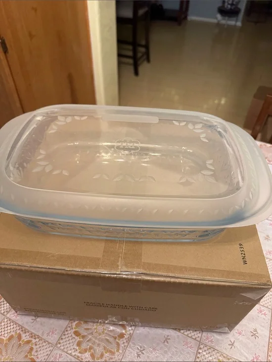Princess House Clear Glass Baking Dish