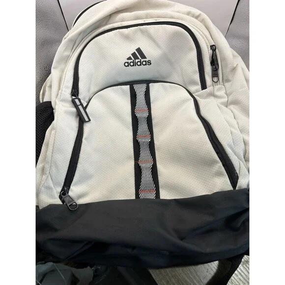 Adidas Load Spring Load Backpack Lt Grey Black & Red, Zip, 20