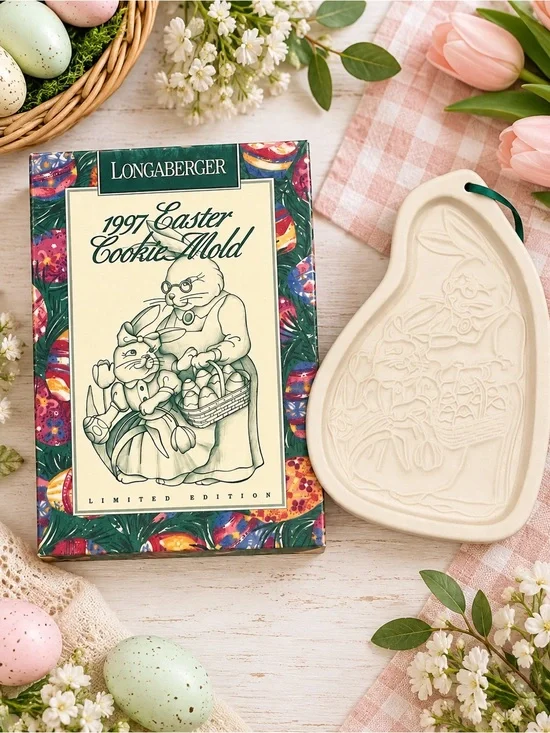 1997 Longaberger Easter Cookie Mold – Limited Edition