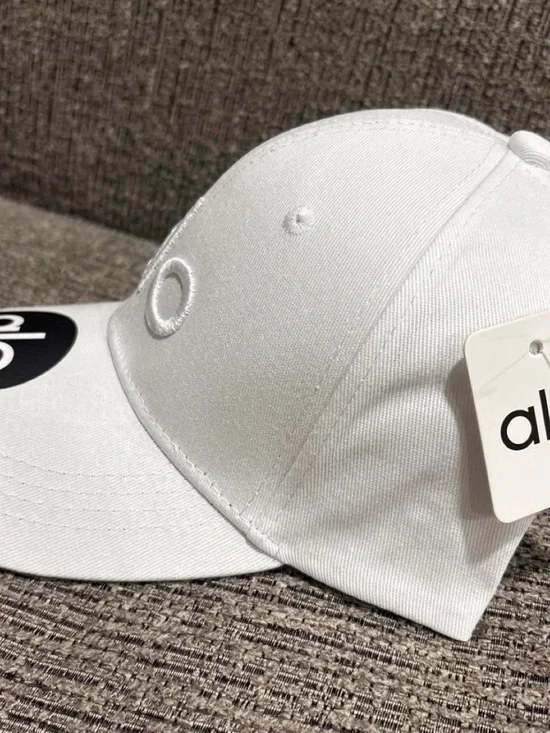 Kids White Baseball Cap - Classic Solid Color