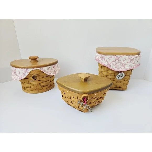 Longaberger‎ Basket lot of 3 Horizon of Hope Cancer Society