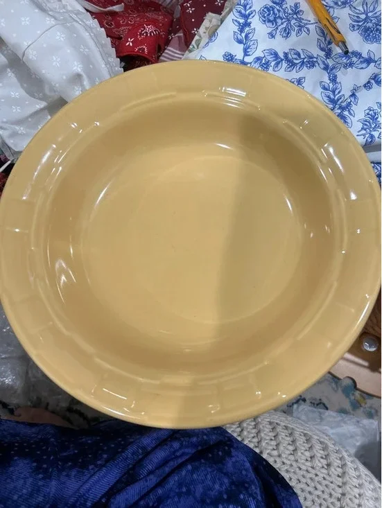 Longaberger 14” large pottery bowl pasta serving