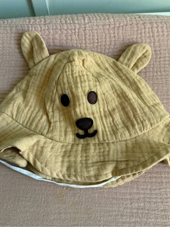 Yellow Bear Baby Sun Hat - Kids Accessories