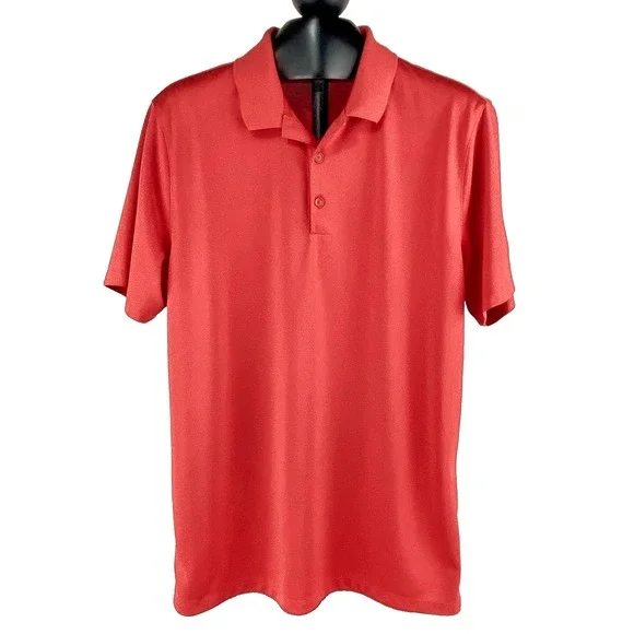 Nike Golf Dri-Fit Polo Shirt Mens M Dri-Fit Red Short Sleeves Standard Fit Soft