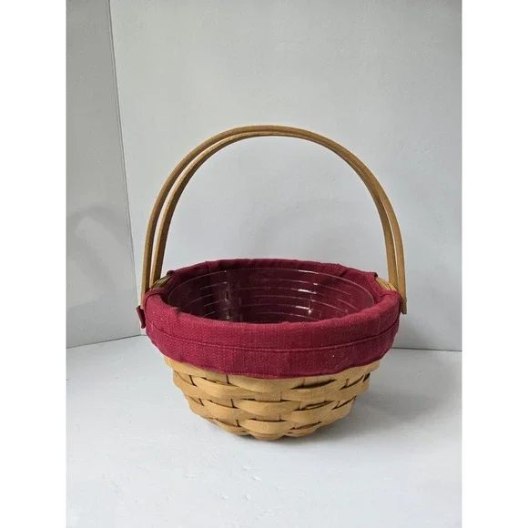 Longaberger Basket‎ 2009 Round Potluck red