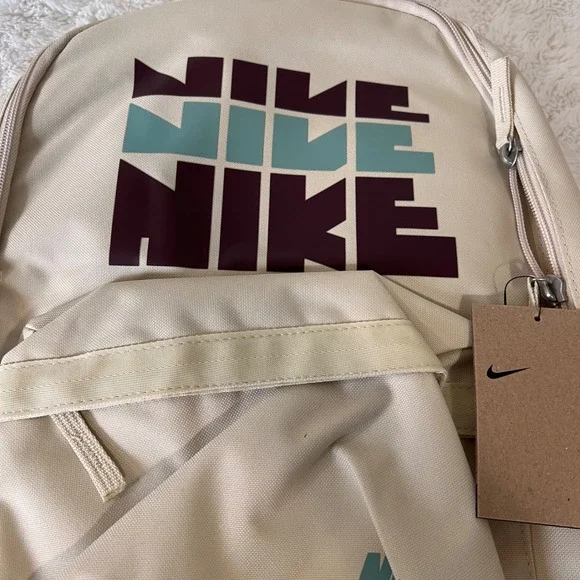 Nike Heritage Retro Backpack‎ Light Khaki Burgundy Crush Mint Green Logo NWT