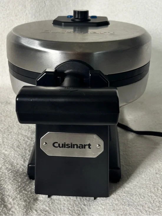 Cuisinart Silver and Black Countertop Waffle Maker