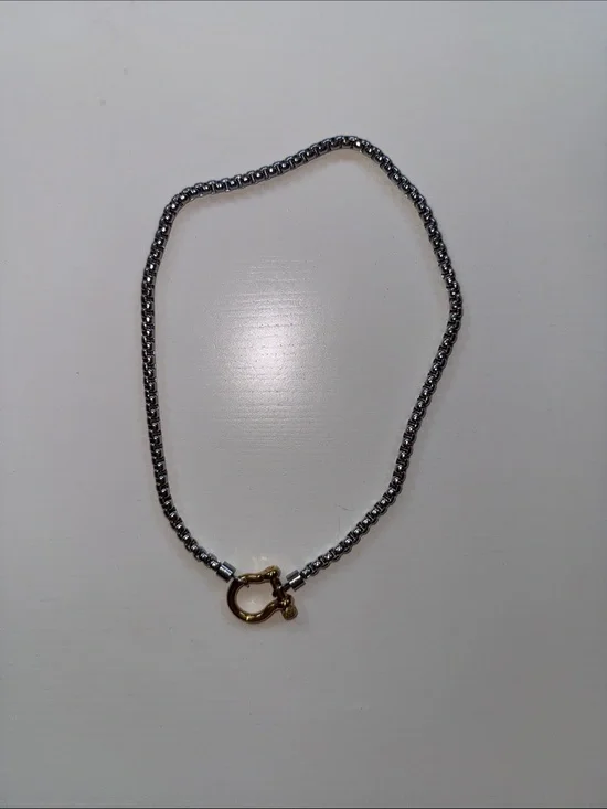 Mixed metals necklace