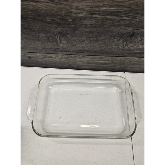 Pyrex 232 Clear Glass Rectangular Baking Dish 2.2 Quart 2L Made in‎ USA