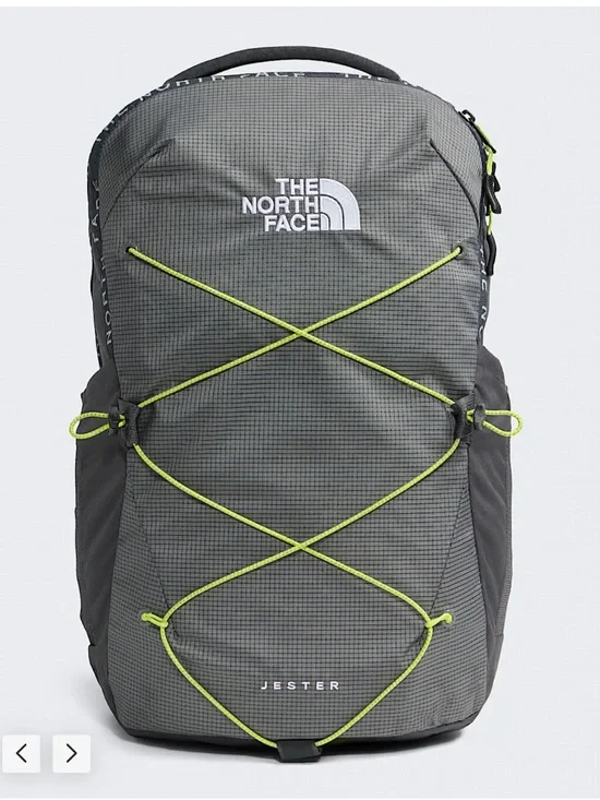 The North Face Adult Jester Backpack 28L Grey Green NWT Laptop Sleeve Campus