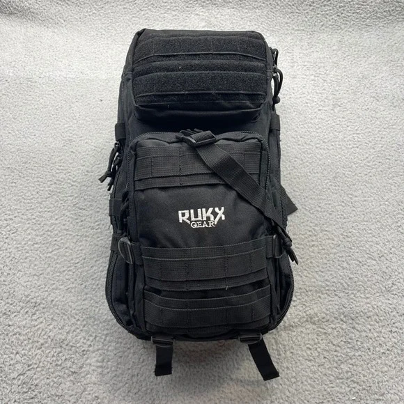 American Tactical Imports ATICT1DB Black RUKX Gear Tactical 1-Day MOLLE Backpack