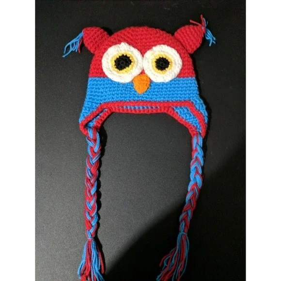 Baby Toddler Crochet Owl Hat beanie cap size 6-12 months