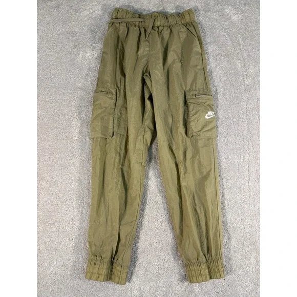 Nike Woven Unlined Utility Cargo NSW Sportswear Jogger‎ Tan Pants Youth L
