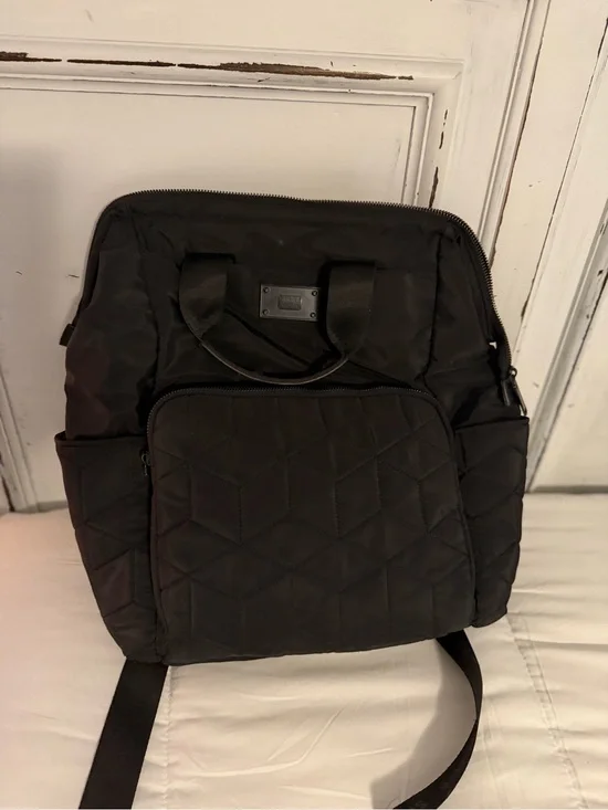 Steve Madden Black Quilted Backpack