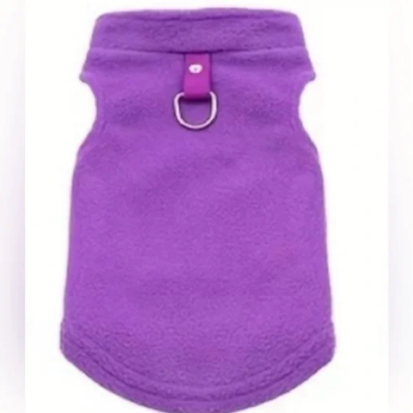 Dog Fleece Sweater Purple Medium