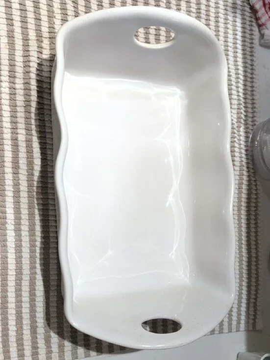White Home Art Ceramic Plate by