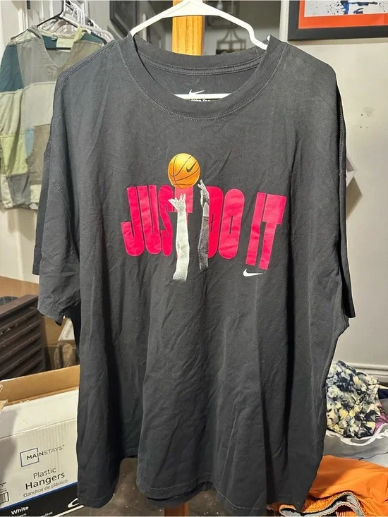 Nike Black Tee with Pink 