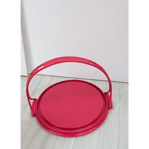 Tupperware tuppertoys toy cake carrier replacement red handle and base plate