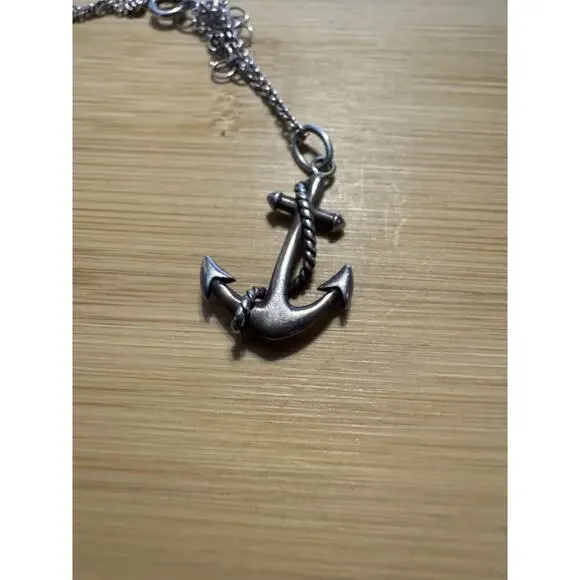 Silver 925 Sterling Anchor Pendant 15
