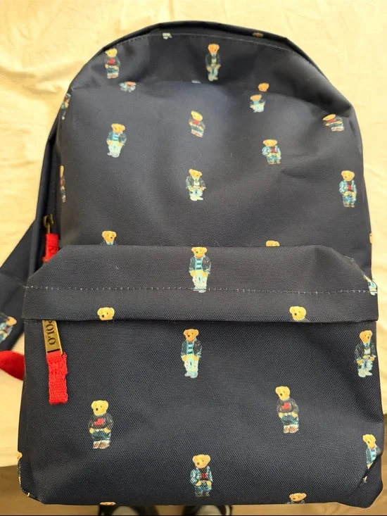 Ralph Lauren polo Navy Bear Print Men's Backpack