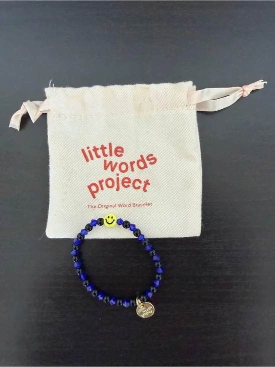 Little Word Project Smile Emoji Bead Bracelet