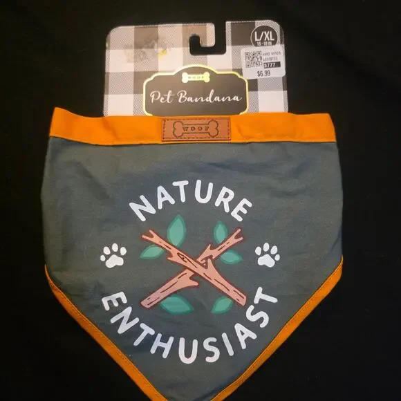 Dog Puppy Bandana L-XL Dog Nature Enthusiast
